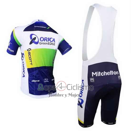 Orica Verdeedge Ropa Ciclismo Culotte Corto 2013 Mangas Cortas Azul